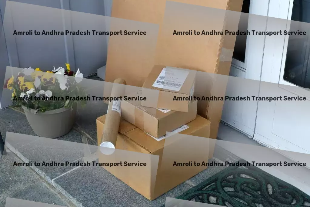 Amroli to Andhra Pradesh Part Load Transport High-volume cargo services